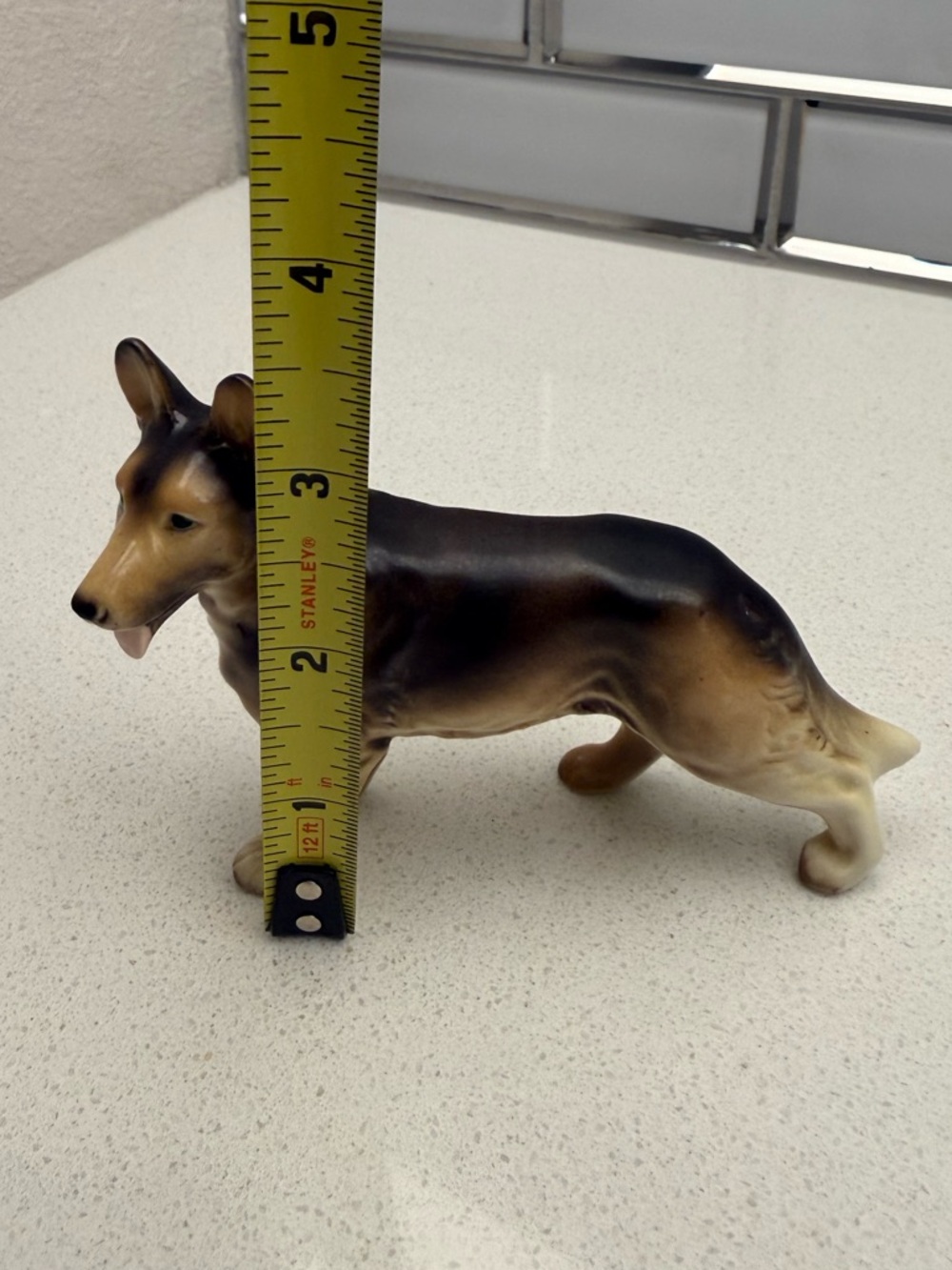 Vintage German Shepherd Ceramic Porcelain Dog Figurine 1950s 1960s - Picture 12 of 12